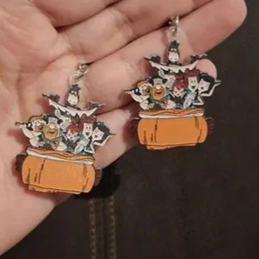 Flintstones Resin Earrings